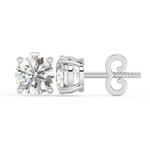 Load image into Gallery viewer, Solitaire Round Lab Grown Diamond Studs Earrings by Stefee
