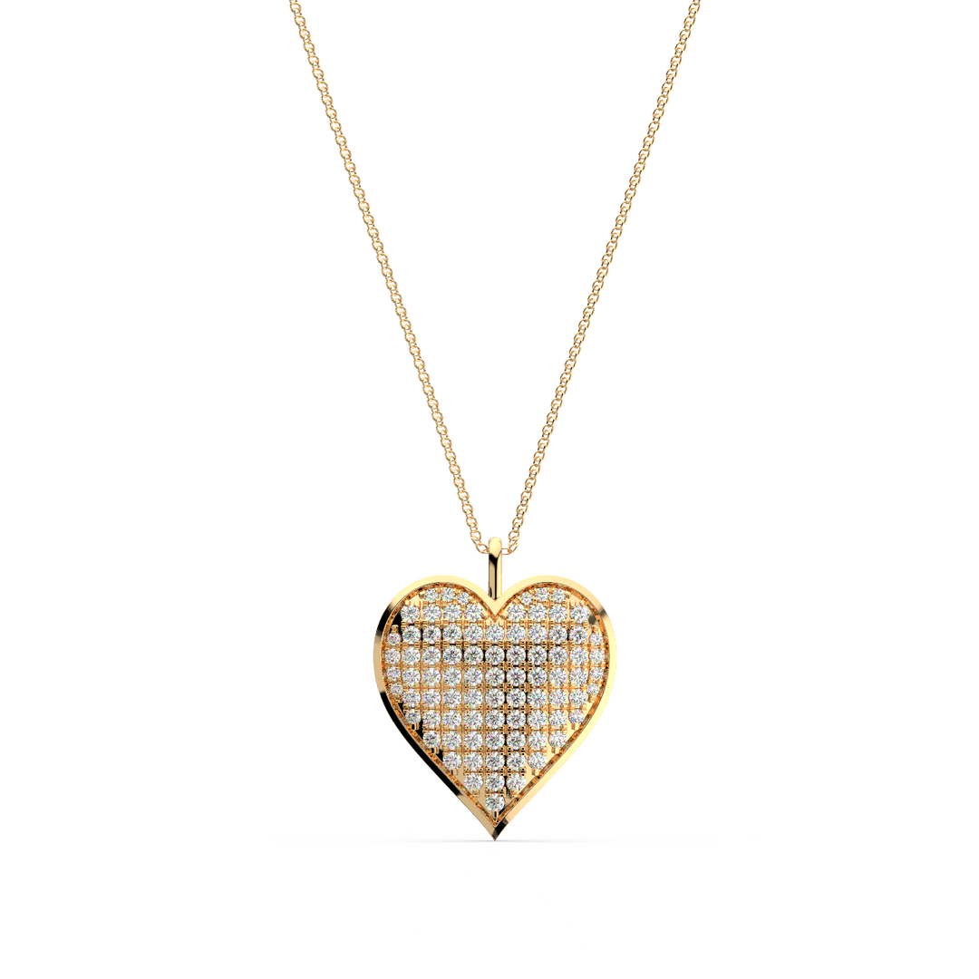 Heart Lab Grown Diamond Pendant by Stefee