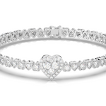 Load image into Gallery viewer, Heart Shaped Lab Grown Diamond Bracelet by Stefee Jewels
