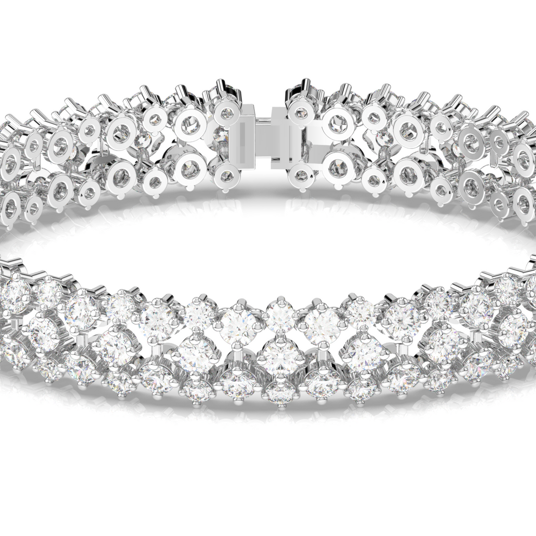 Gracefull Link Lab Grown Diamond Bracelet by Stefee Jewels