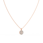 Load image into Gallery viewer, Radiant Flora Lab Grown Diamond  Pendant Set by Stefee Jewels