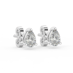 Load image into Gallery viewer, Solitaire Pear Lab Grown Diamond Studs Earrings by Stefee
