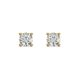 Load image into Gallery viewer, Solitaire Round Lab Grown Diamond Studs Earrings by Stefee