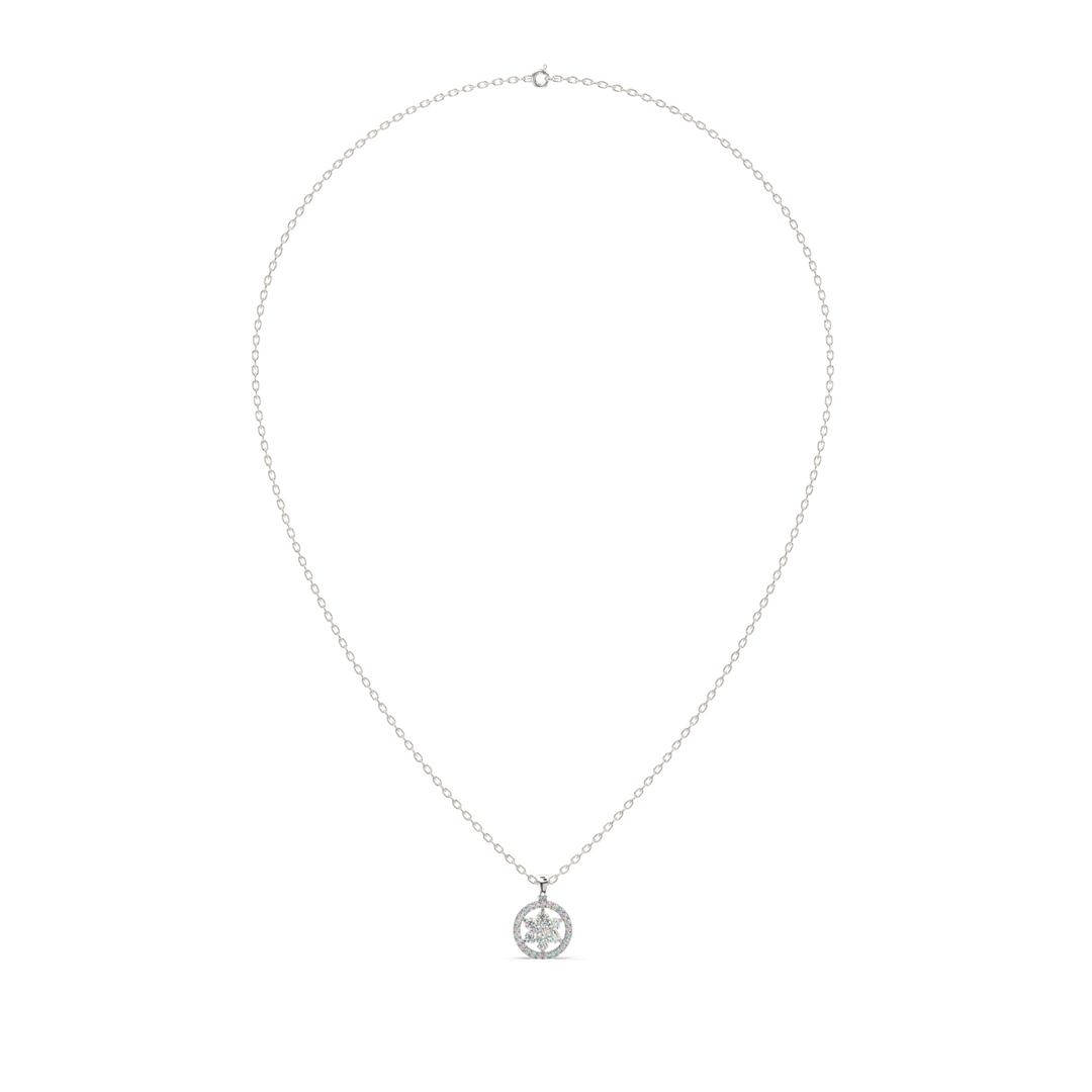 Blooming Radiance Lab Grown Diamond  Pendant Set by Stefee Jewels