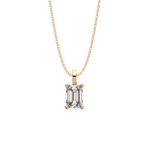 Load image into Gallery viewer, Solitaire Emerald Lab Grown Diamond Pendant by Stefee