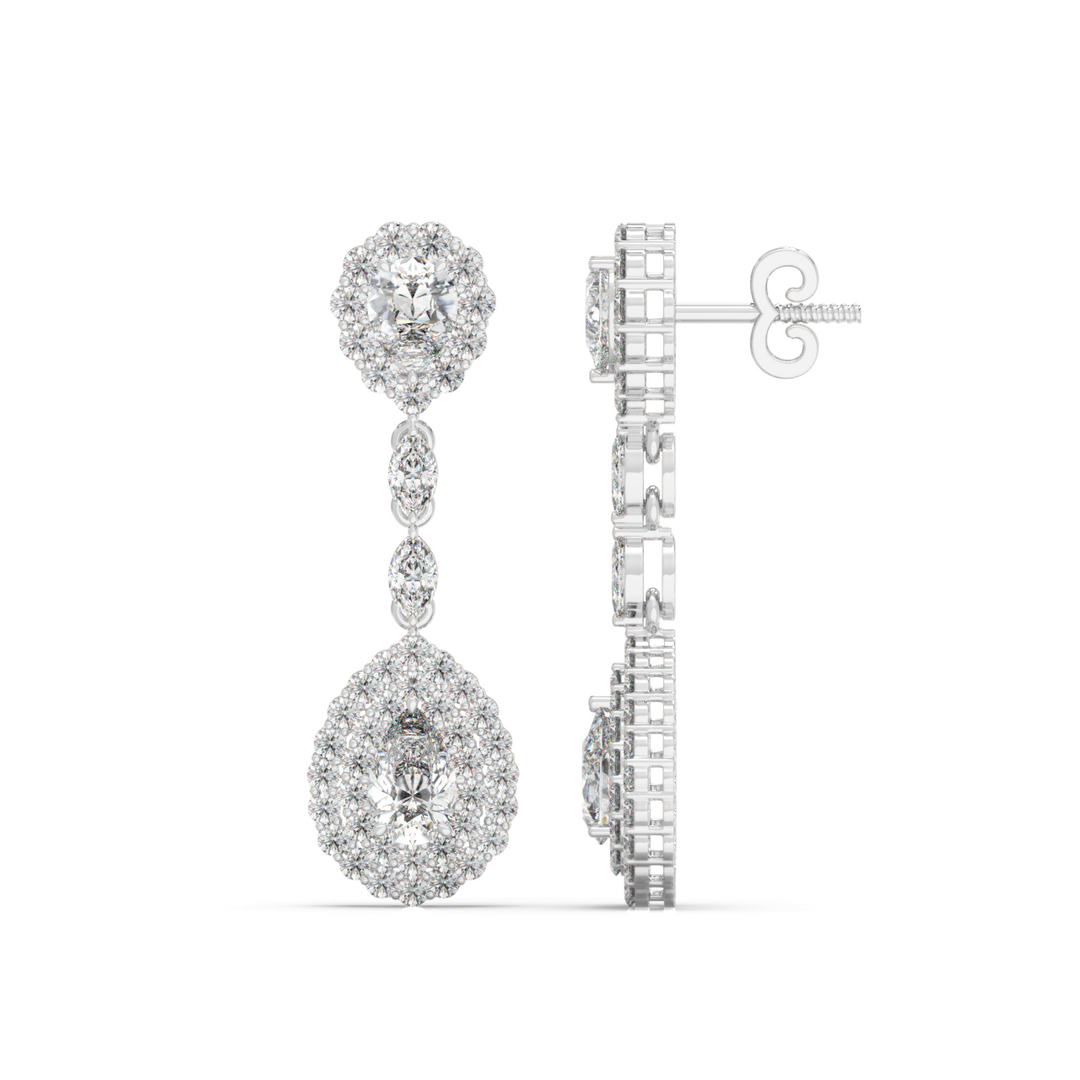 Classic Round  Lab Grown Diamond Ear Studs By Stefee Jewels