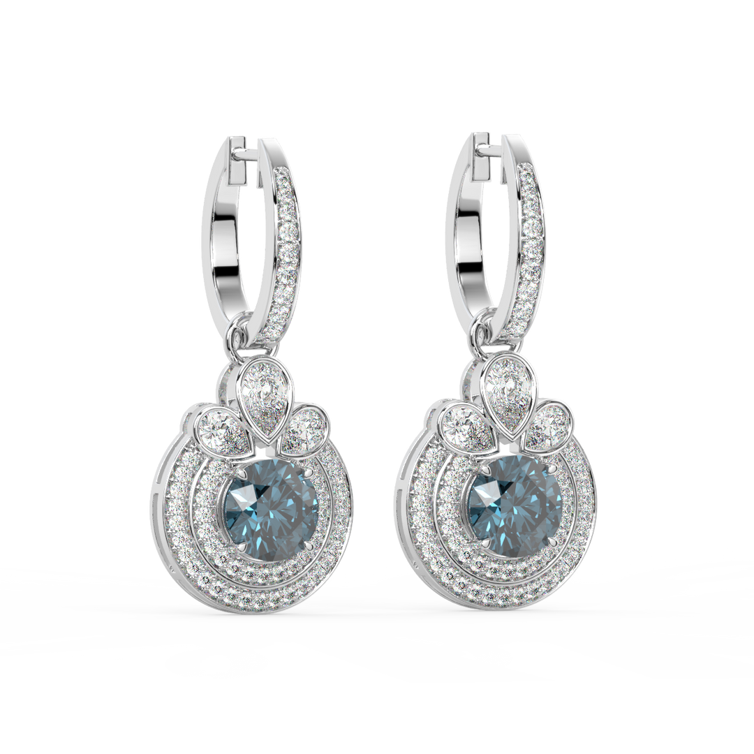 Dazzling Lab Grown Diamond Hoops By Stefee Jewels