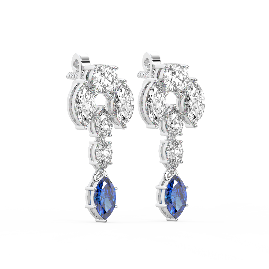 Bright Beginnings Lab Grown Diamond Drop Earrings by Stefee Jewels