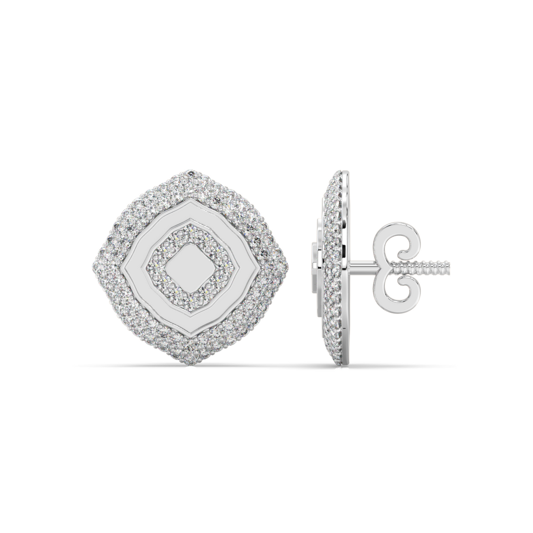 Shimmering Light Lab Grown Diamond Studd Earrings by Stefee Jewels