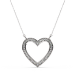 Load image into Gallery viewer, Open Heart Lab Grown Diamond Pendant by Stefee