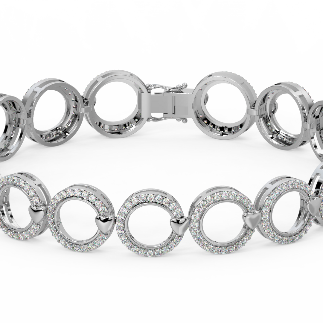 Radiant Fusion Lab Grown Diamond Bracelet by Stefee Jewels