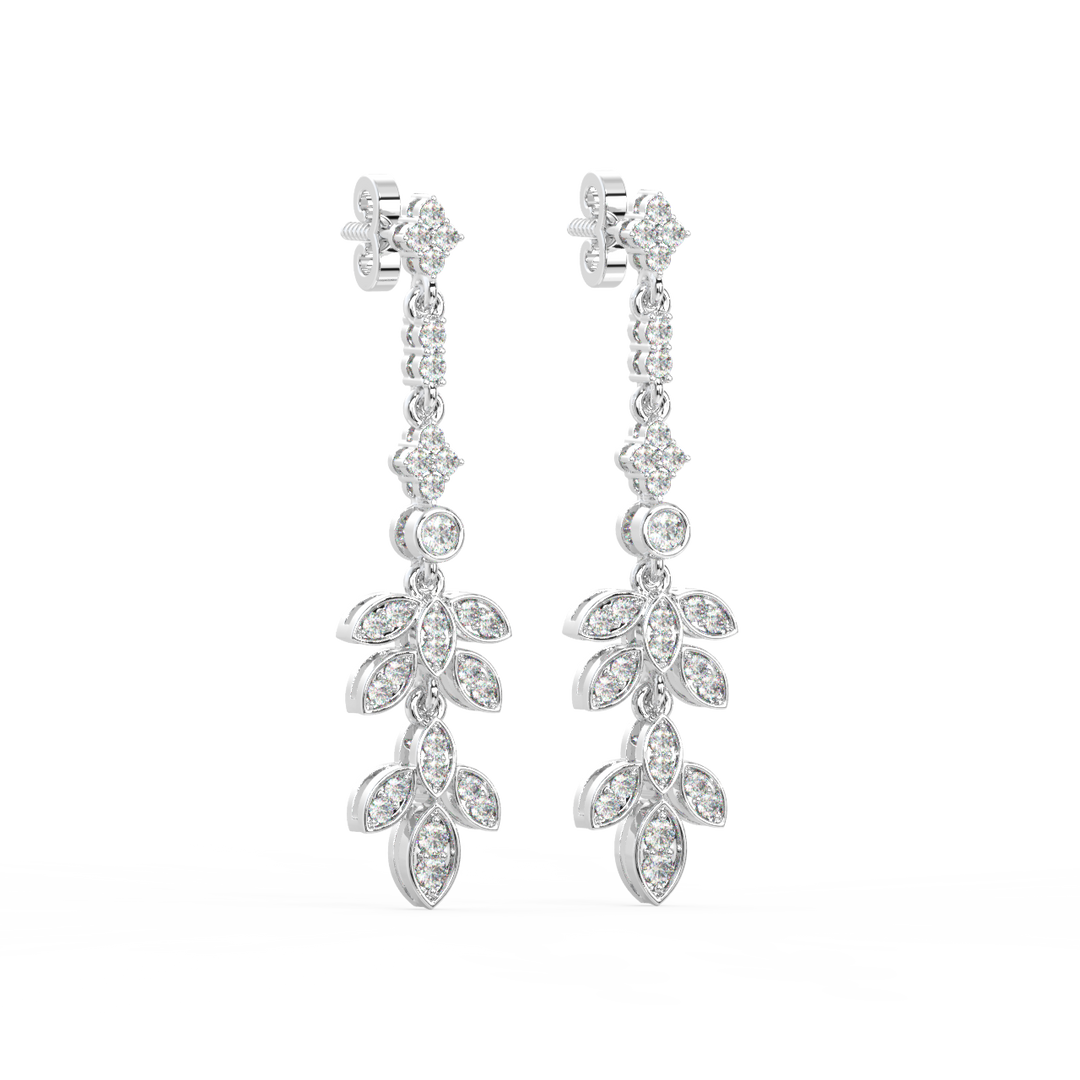 Brilliant Drift Lab Grown Diamond Drop Earrings by Stefee Jewels