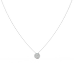 Load image into Gallery viewer, Double Halo Necklace with Pink Lab Grown Diamonds by Stefee
