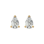 Load image into Gallery viewer, Solitaire Pear Lab Grown Diamond Studs Earrings by Stefee
