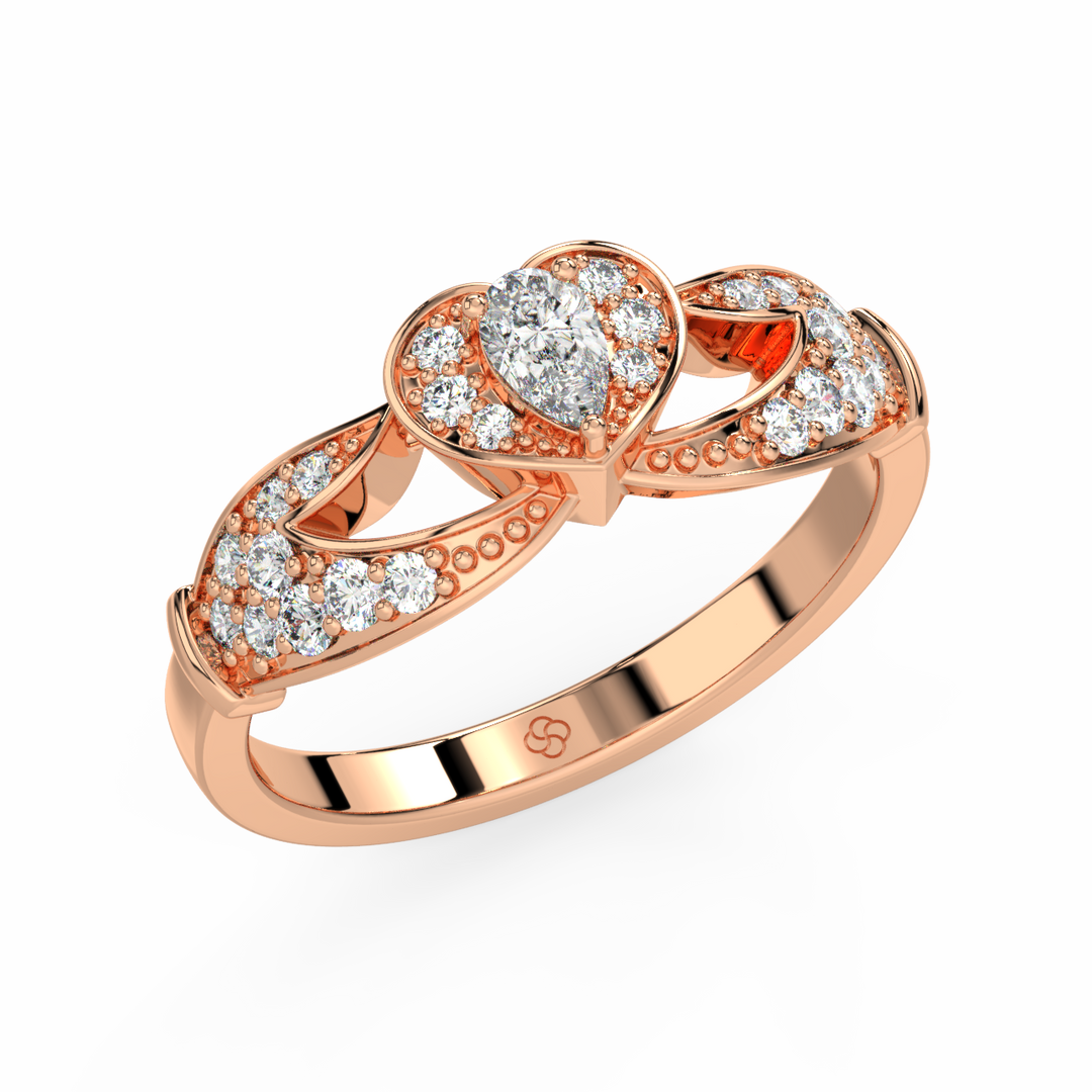 The Crown Lab Grown Diamond Wedding Ring by Stefee Jewels