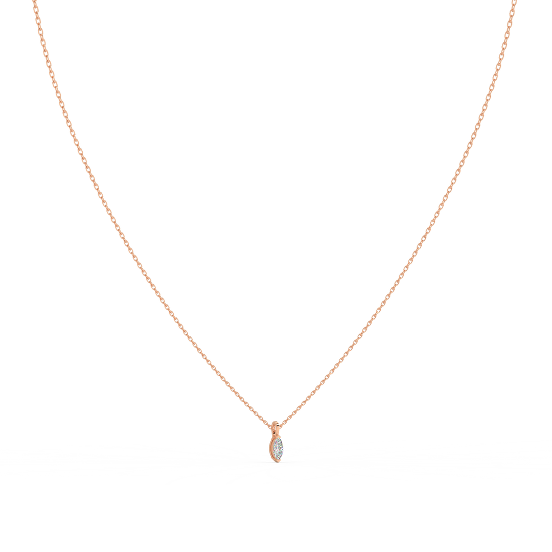 Solitaire Marquise Lab Grown Diamond Pendant by Stefee