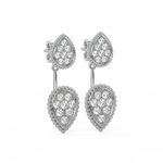 Load image into Gallery viewer, Pear Shaped Diamond Earrings By Stefee Jewels
