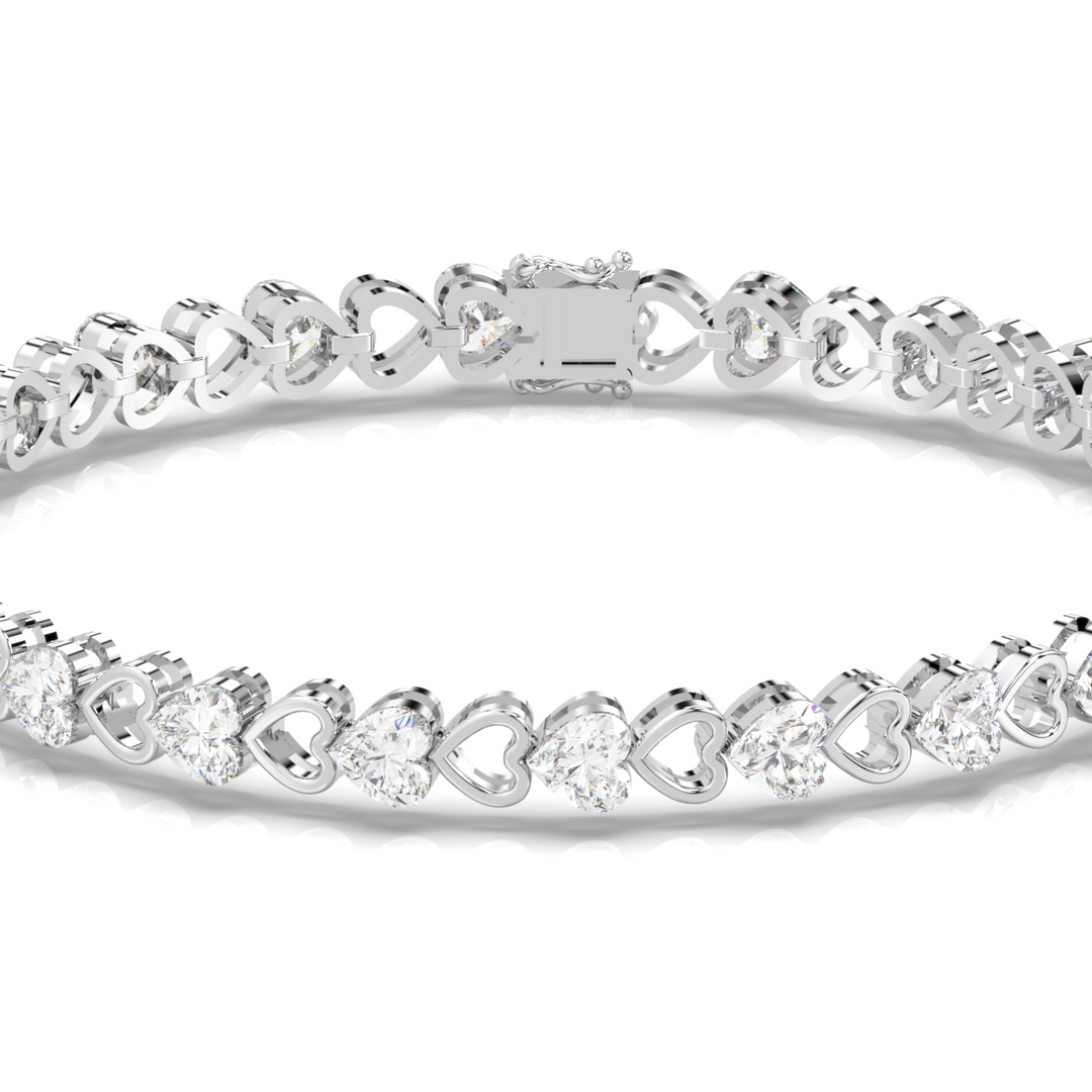 Abstract Beauty Lab Grown Diamond Bracelet by Stefee Jewels