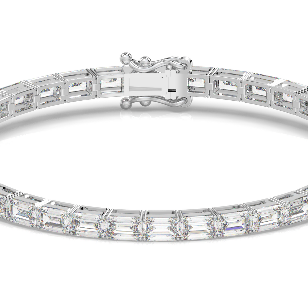 Radiant Lab Grown Diamond Tennis Bracelets by Stefee Jewels