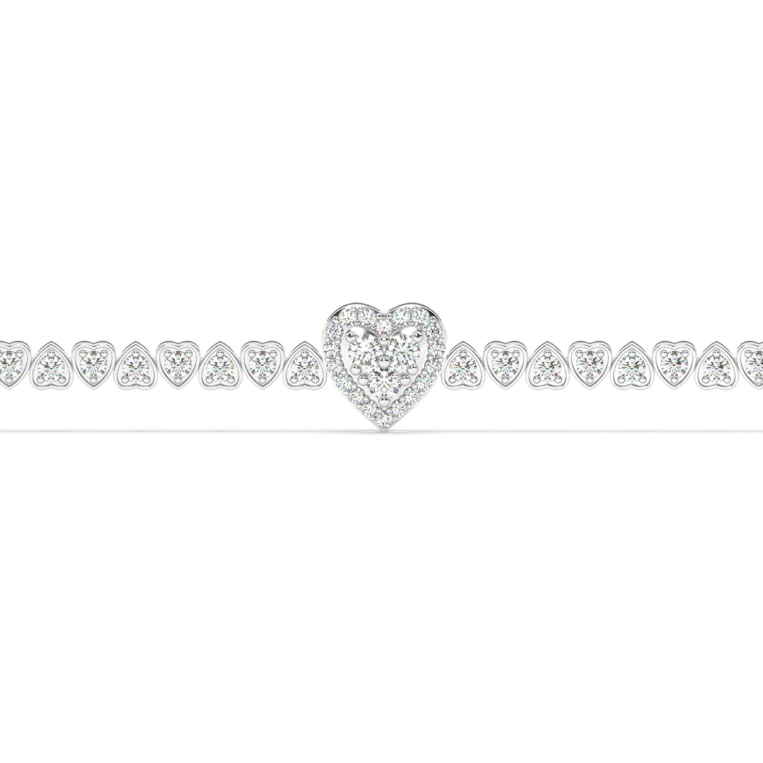 Delicate  Lab Grown Diamond Bracelet by Stefee Jewels