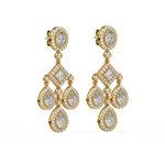 Load image into Gallery viewer, Shining Stars Lab Grown Diamond Drop Earrings by Stefee Jewels
