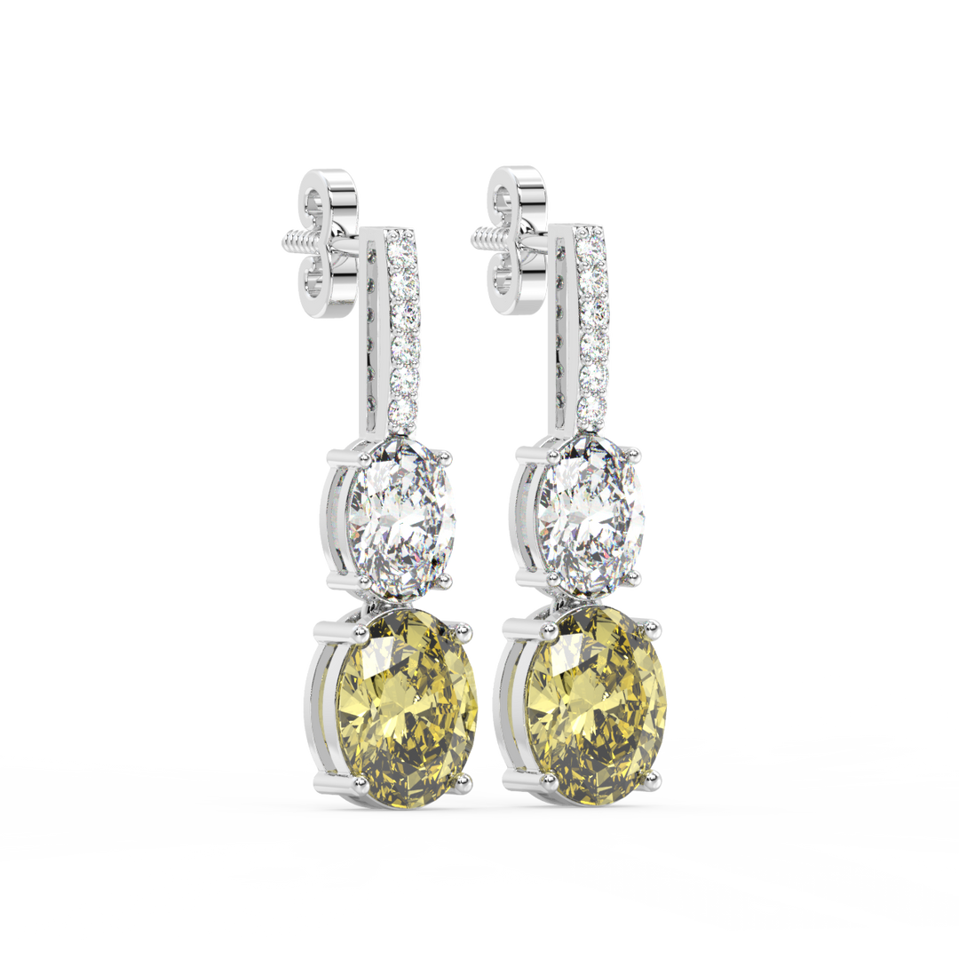 Sparkle and Shine Lab Grown Diamond Drop Earrings by Stefee Jewels