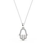 Load image into Gallery viewer, Hamsa Lab Grown Diamond Pendant by Stefee