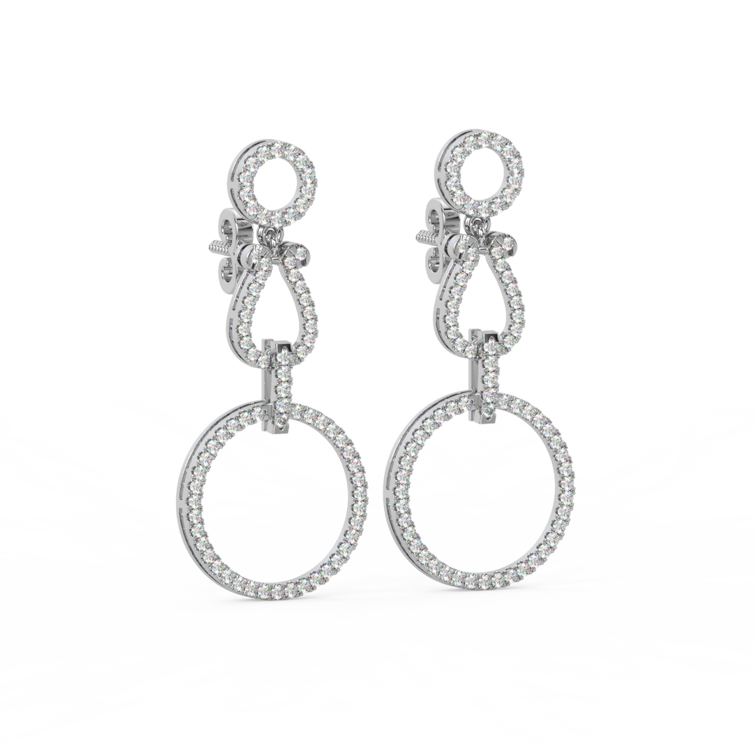 Hoops on Hoops  Lab Grown Diamond Earrings By Stefee Jewels