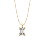 Load image into Gallery viewer, Solitaire Emerald Lab Grown Diamond Pendant by Stefee