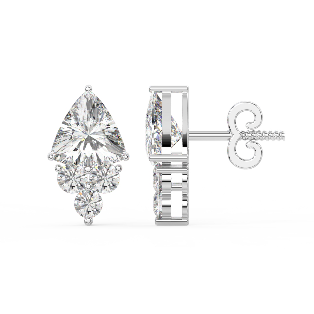 Classic Sparkle Lab Grown Diamond Stud Earrings by Stefee Jewels