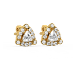 Load image into Gallery viewer, Triangle Fiesta lab Grown Diamond  Pendant Set by Stefee Jewels