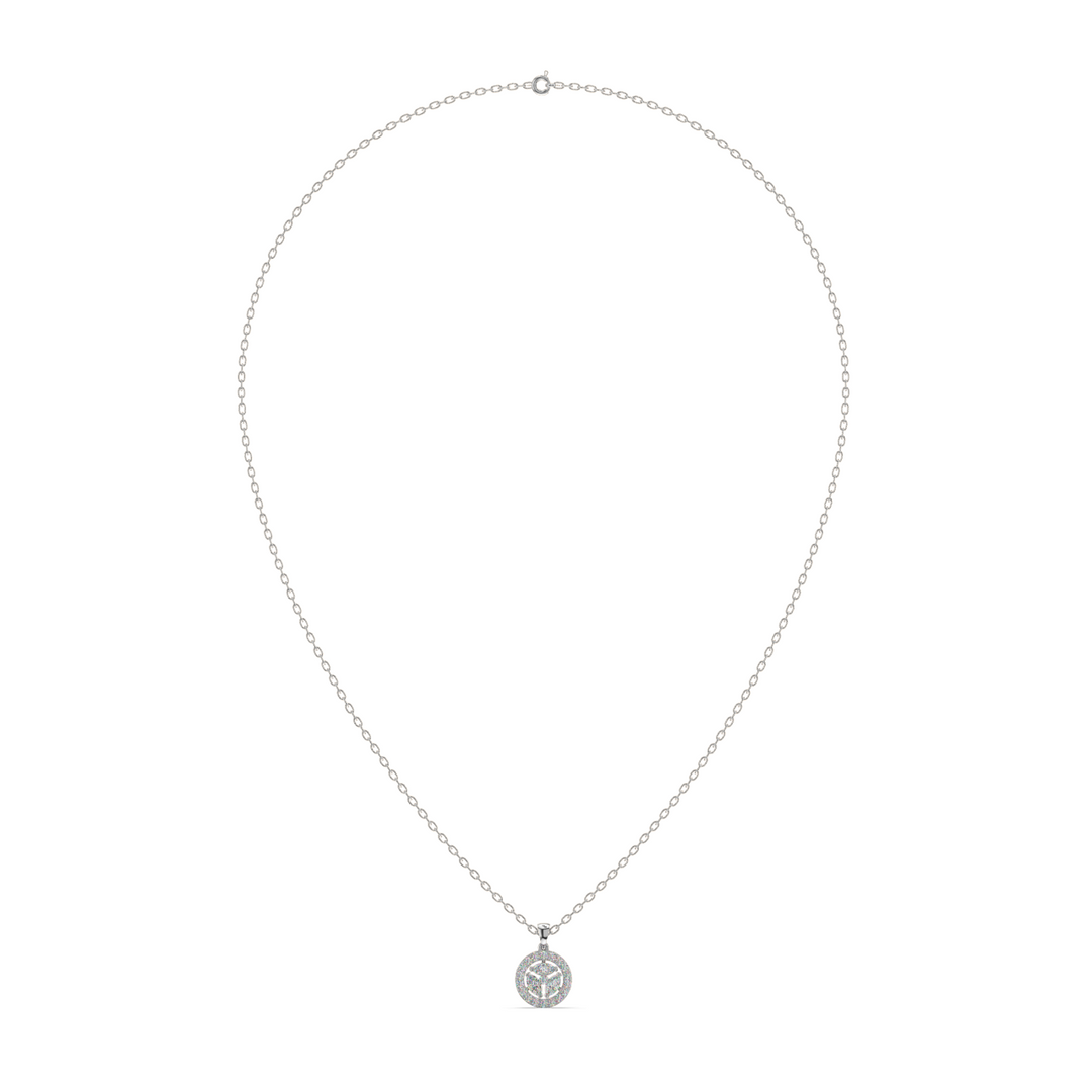 Glimmering Orbit Lab Grown Diamond  Pendant Set by Stefee Jewels