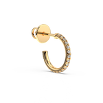 Load image into Gallery viewer, 0.42 ct Lab Grown Diamond Arc Hoops Earrings by Stefee
