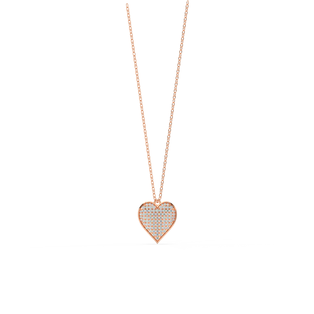 Heart Lab Grown Diamond Pendant by Stefee