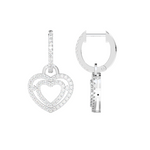 Load image into Gallery viewer, Dual Heart Lab Grown Diamond Drops By Stefee Jewels
