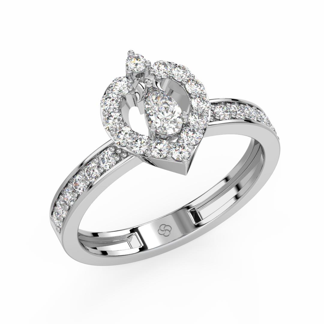 Sparkling Solitaire Lab Grown Diamond Ring for Birthdays by Stefee Jewels