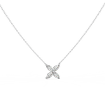 Load image into Gallery viewer, Marquise Flower Lab Grown Diamonds Necklace by Stefee
