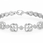 Load image into Gallery viewer, Twinkling Hearts Lab Grown Diamond Bracelet by Stefee jewels
