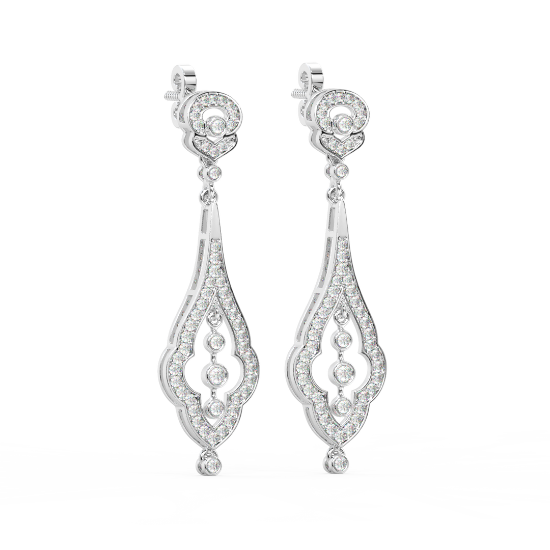 Precious Glow Lab Grown Diamond Drop Earrings by Stefee Jewels