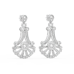 Load image into Gallery viewer, Lustrous Swing Lab Grown Diamond Drop Earrings by Stefee Jewels
