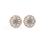 Load image into Gallery viewer, Floral Radiance  Lab Grown Diamond  Pendant Set by Stefee Jewels