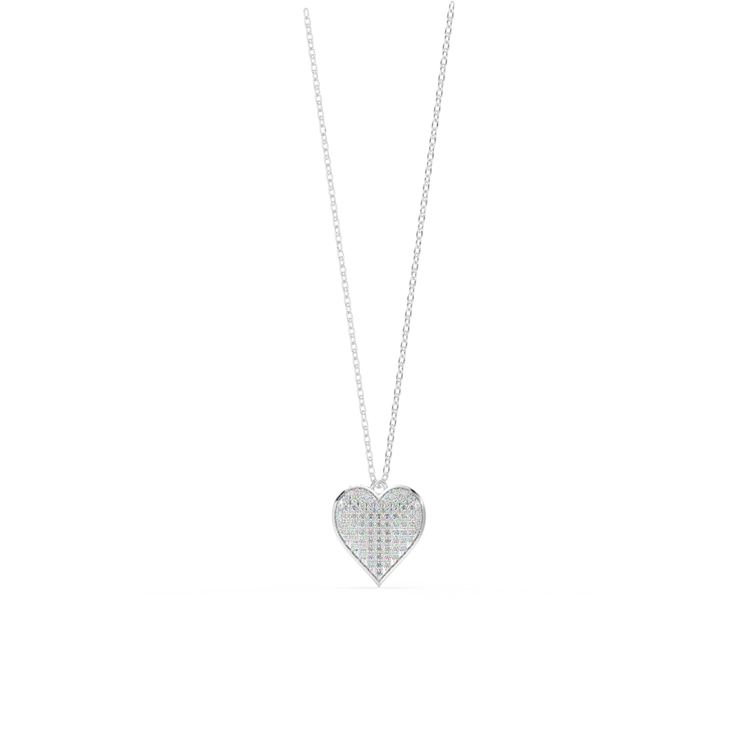 Heart Lab Grown Diamond Pendant by Stefee