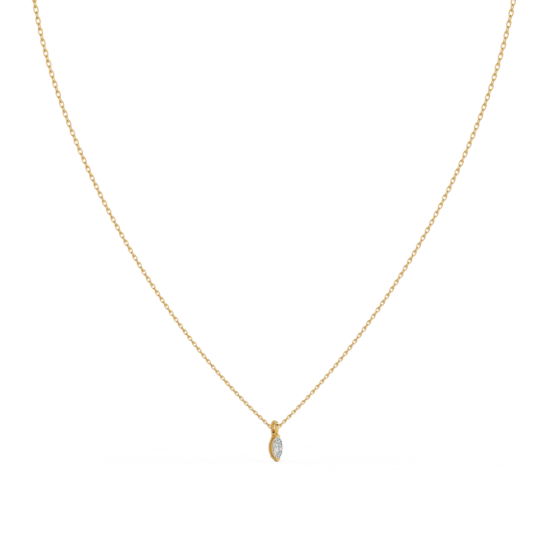 Solitaire Marquise Lab Grown Diamond Pendant by Stefee