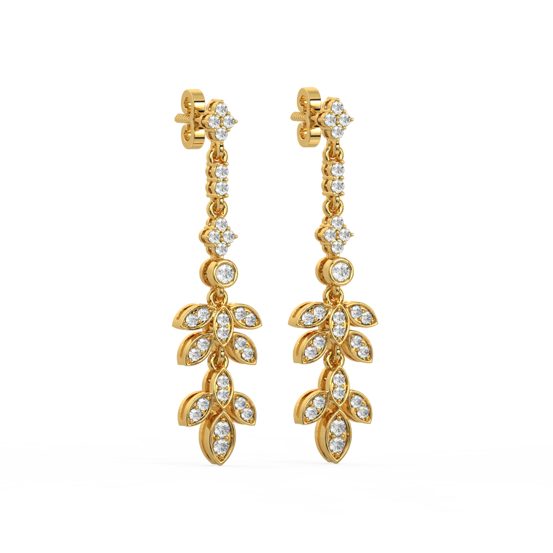 Brilliant Drift Lab Grown Diamond Drop Earrings by Stefee Jewels