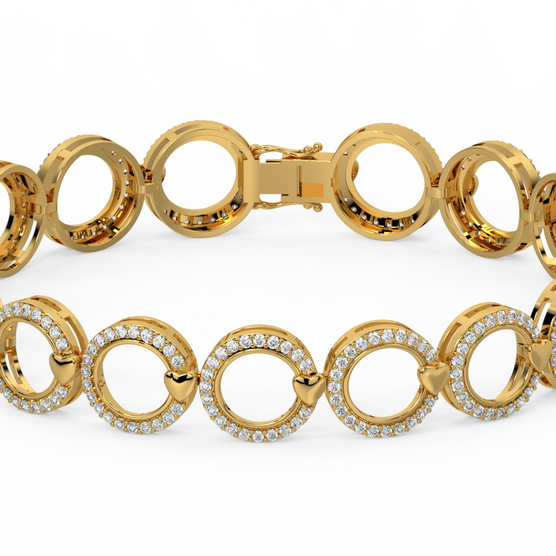 Radiant Fusion Lab Grown Diamond Bracelet by Stefee Jewels