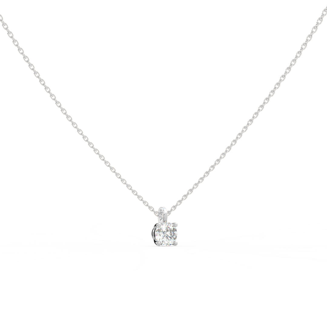 Solitaire Round Lab Grown Diamond Pendant by Stefee