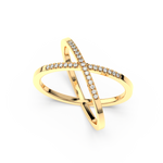 Load image into Gallery viewer, Signum Cross Lab Grown Diamond Ring by Stefee Jewels