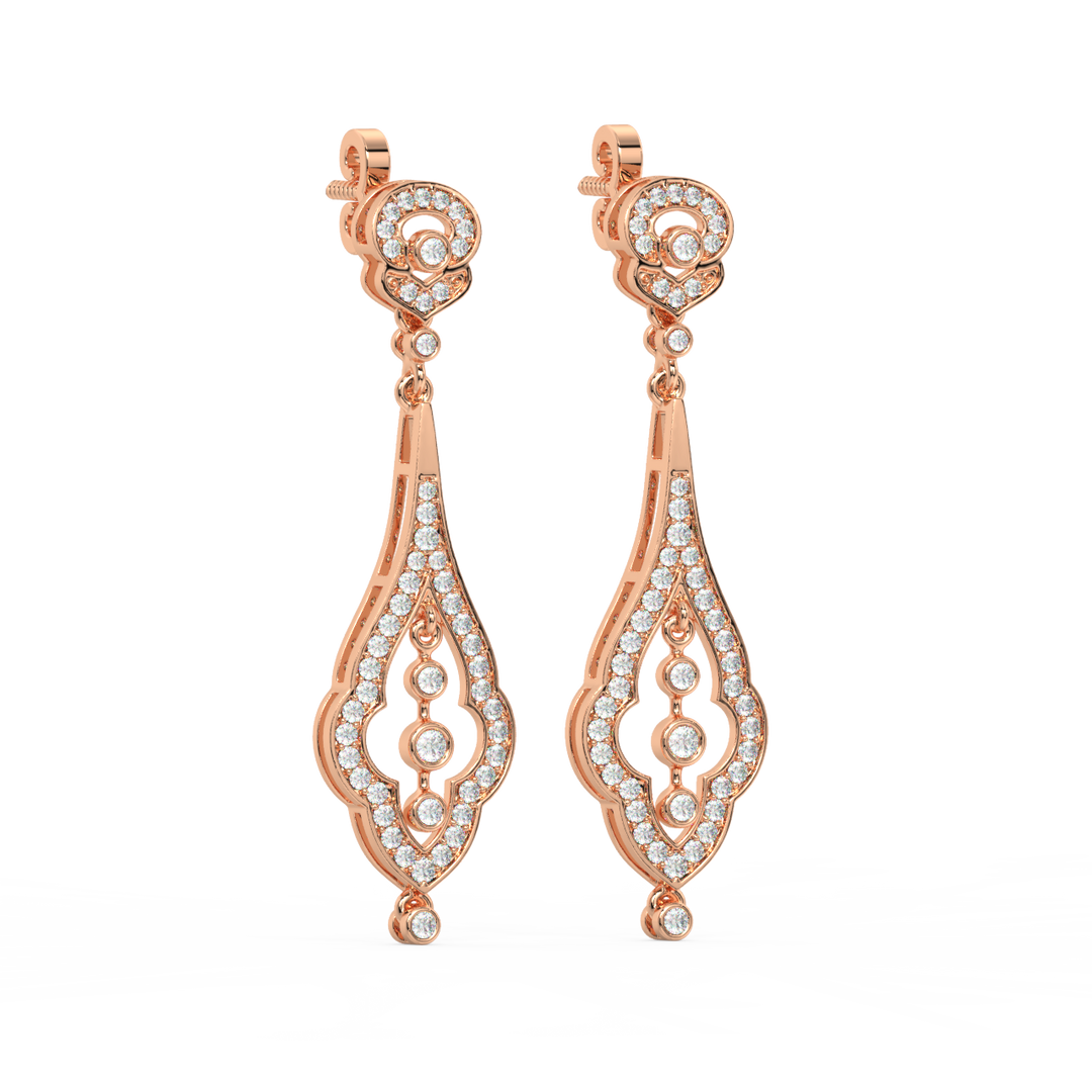 Precious Glow Lab Grown Diamond Drop Earrings by Stefee Jewels