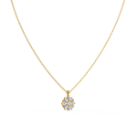 Load image into Gallery viewer, Radiant Flora Lab Grown Diamond  Pendant Set by Stefee Jewels