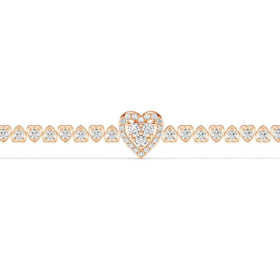 Delicate  Lab Grown Diamond Bracelet by Stefee Jewels